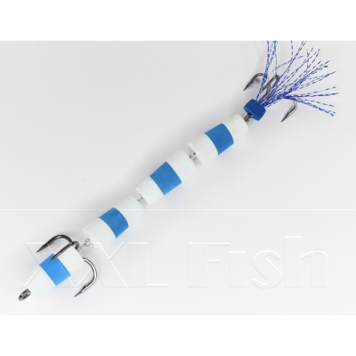 Приманка Мандула "Флажок" XXL Fish Модель №140 цв. БелоСинеБелый