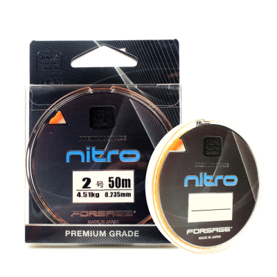 Леска Forsage Nitro Fluorocarbon 0.220mm, 50m, 7.7LB (3.96 kg)