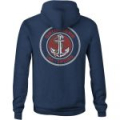 Толстовка Grundens Displacement DWR Hoodie, Heather Navy, M