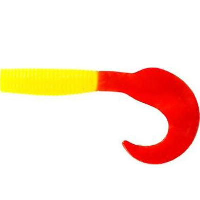 Мягкая приманка Allvega Flutter Tail Grub 8см 3,6г цв. Solid yellow RT