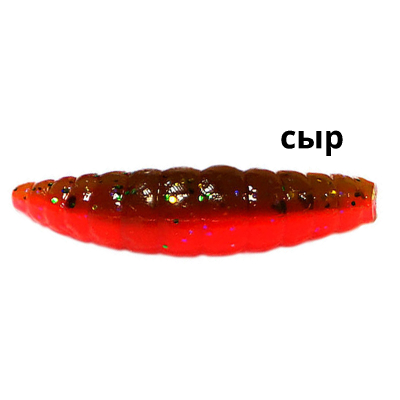 Силиконовая приманка Kosadaka Maggot 30, банка (12шт), запах сыра, цвет DGR