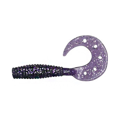 Твистер Dragon Diver 2"/5cm 20 шт. VIOLET silver glitter