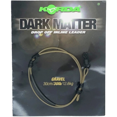 Поводковый материал Korda Dark Matter Drop Off Inline Gravel 30lb 30см (KSZ51)