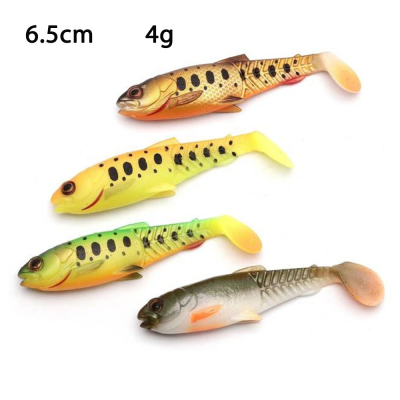 Приманка Savage Gear Craft Cannibal Paddletail 6.5cm 4g Dark Water Mix 4pcs 71828