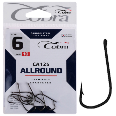 Крючки Cobra ALLROUND сер. CA125 разм. 010 10шт.