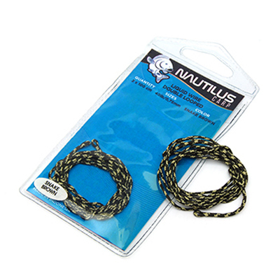 Лидкор готовый Nautilus Supreme Liquid Wire Double Looped 40lb 2х1м Snake Brown