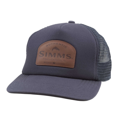 Кепка Simms Leather Patch Trucker, Admiral Blue