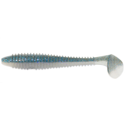 Силиконовая приманка Keitech Swing Impact FAT 6.8" #EA22 Electric Silver Shiner