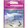 Вертлюг роликовый с "Fast change snap" №12 7kg (4шт.) Kosadaka 3035BN-12