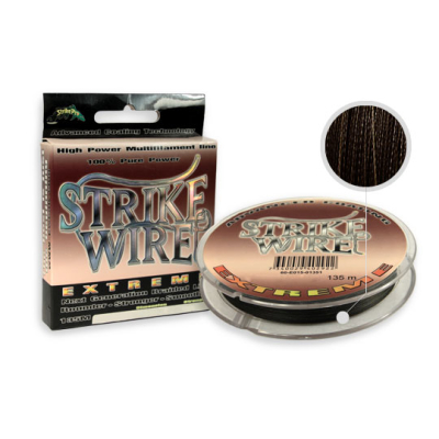 Шнур Strike Wire Extreme - mossgreen, 0,36mm/30kg -135m серый