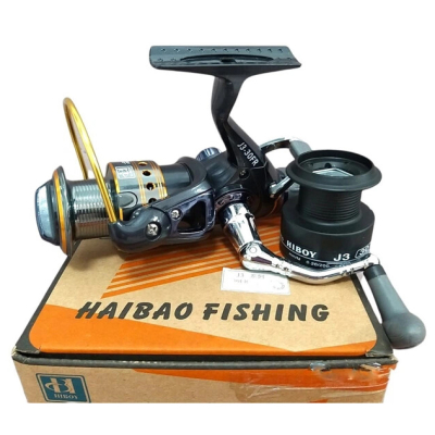 Катушка Haibao Baitfeeder J3-30FR (9+1RB, зап. гр. шпуля, 0.25-150м, 5.1:1)