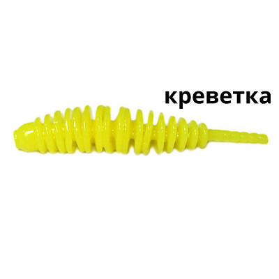 Силиконовая приманка Kosadaka Leech 42, банка (10шт), запах креветки, цвет CH