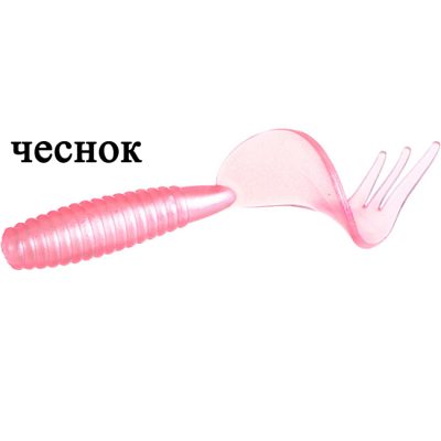 Твистер Flagman Trident 1.5" цв. pearly pink 15pc garlic