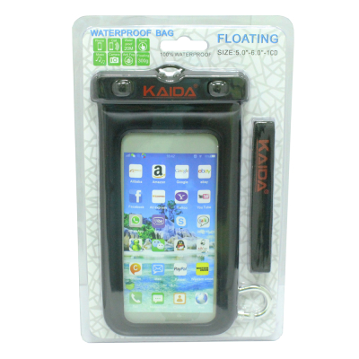 Чехол для смартфона Kaida Waterproof Bag size 5.0"-6.0" IPX8 20m Черный