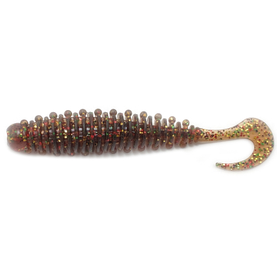Силиконовая приманка Boroda Baits Mexer Tail 90 mm МАШИННОЕ МАСЛО (Motor Oil)
