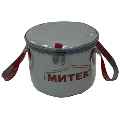 Ведро Митек с крышкой Ø 40см. H-40см (серый)