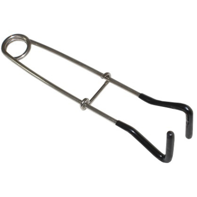 Зевник металлический Mifine 59016, Г-образный, застежка - крючок, 17см