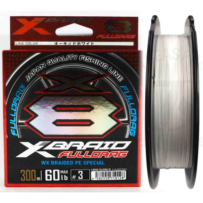 Плетеный шнур YGK X-Braid Fulldrag X8 300m 8.0