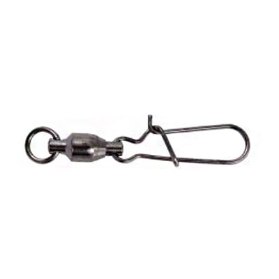 Вертлюг подшипник с застёжкой Duo-Lock №2х2 36кг. черный никель 10шт.