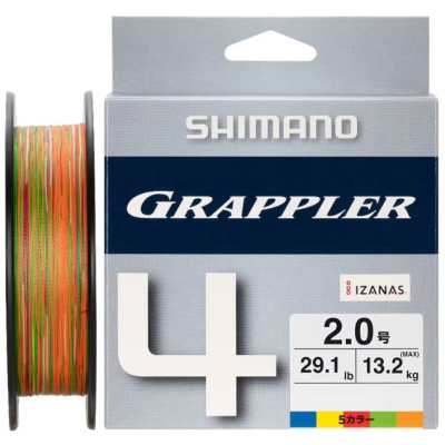 Шнур Shimano Grappler 4 PE 10m x 5 colors LD-A72W 300m #0.8