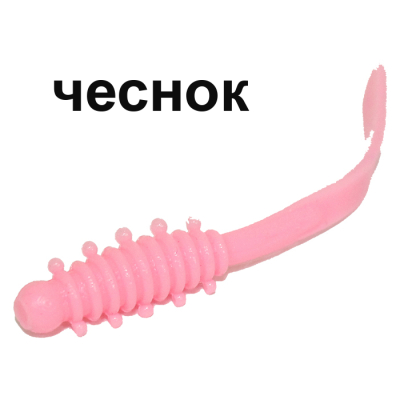 Мягкая приманка Boroda Baits Leech цв. "Барби", аттр. Чеснок, 12 шт./уп.