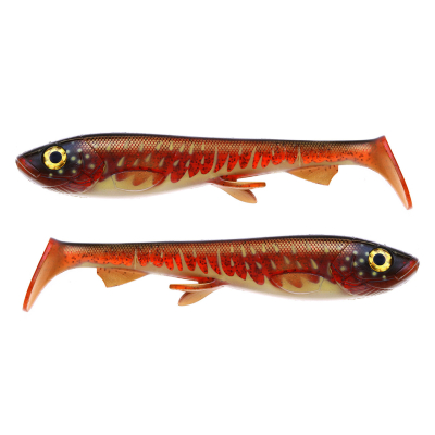 Приманка силиконовая XXL Wolfcreek Shad 24см  102гр 2шт Bloody Motoroil Pike (1259451)