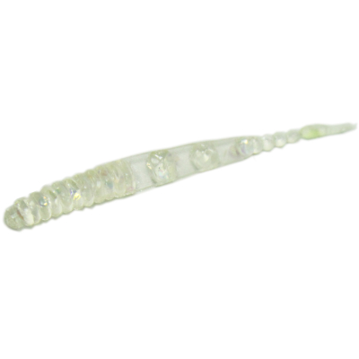 Мягкая приманка MicroFishing Micro Worm 1.5" 10шт Прозрачный с блестками-Креветка