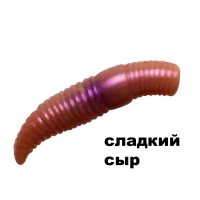 Силиконовая приманка Crazy Fish MF Baby Worm 1.2" 65-30-52-9 сладкий сыр цв. somatic (телесный)