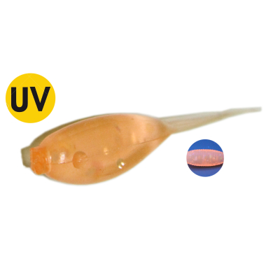 Мягкая приманка MicroFishing Micro Shad 1"10шт Оранжевый-Креветка