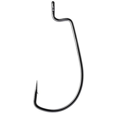 Крючок офсетный Vanfook WORM-55B Flat, NS Black №4/0, 4 pcs/pack