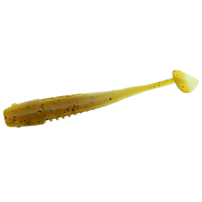 Силиконовая приманка Flagman Icon 3" цв. #2027 Green Pumpkin/Lime Chartreuse