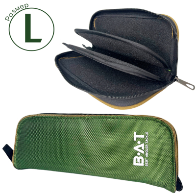 Пенал BAT универсальный зеленый (L) (230*100*40)