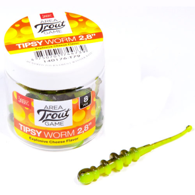 Мягкая приманка Lucky John Pro Series Tipsy Worm 2.8" цв. T79