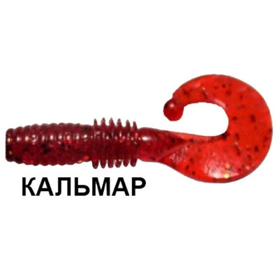 Силиконовая приманка Crazy Fish Power Mace 10-4-11-6 кальмар цв. ruby (рубин)