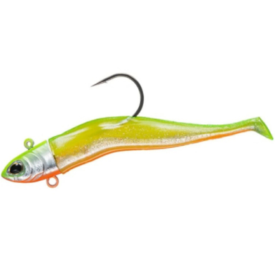 Силиконовая приманка с джиг-головкой Daiwa Morethan Seabass Rodem Mini 10g цвет K.CBP