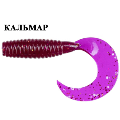 Силиконовая приманка Crazy Fish Angry Spin 1.4" 78-35-2-6 кальмар цв. lilac (сирень)