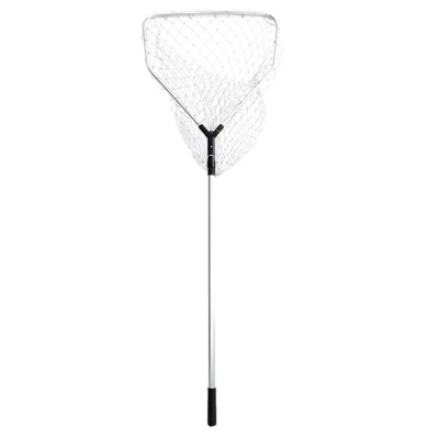 Подсачек складной телескопический Namazu L-180 см, квадратный обод 75х60 см, капрон