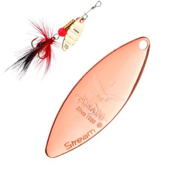 Блесна вращающаяся Mikado Stream №4 - медь/00