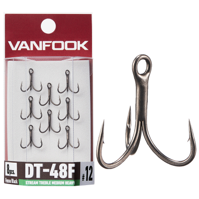 Крючок тройной Vanfook DT-48F Stream True Medium Heavy BK12