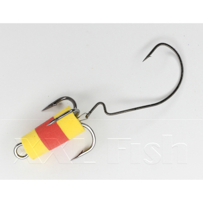 Приманка Мандула "Флажок" XXL Fish Модель 10 цв. ЖелтоКрасноЖелтый