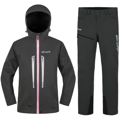 Костюм рыболовный демисезонный женский Graff (Bratex 20000, темно-серый) 607-В-2-D/707-В-1-M/164-172