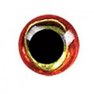 Глазки самокл. голограф. Orvis Jurassic Eyes Red 6мм