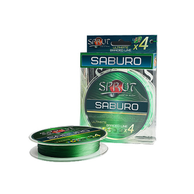 Шнур Sprut Saburo Soft Ultimate Braided Line x4 ( 95m/Dark Green/0,10mm/8,3kg)