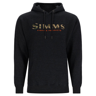 Толстовка Simms Logo Hoody, Charcoal Heather, S