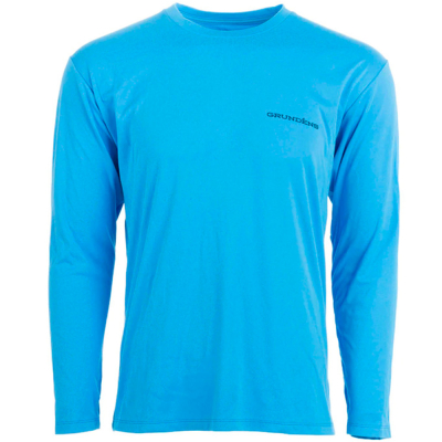 Футболка Grundens Tech Tee LS Shirt, G Hook Print Coastal Blue, L