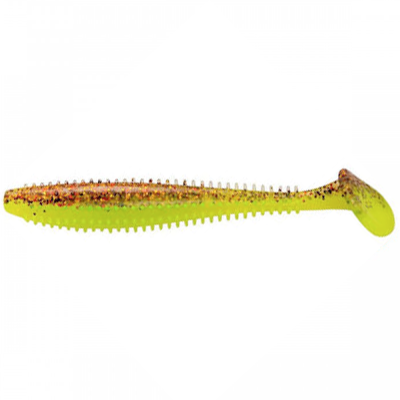 Силиконовая приманка Helios Shaggy 5,12"/13 см Golden Lime 5шт. (HS-18-048)