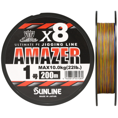 Шнур Sunline Amazer X8 200m #1,7/35LB