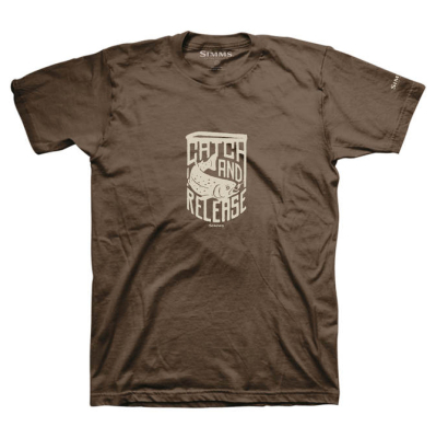 Футболка Simms Catch & Release T-Shirt, L, Brown
