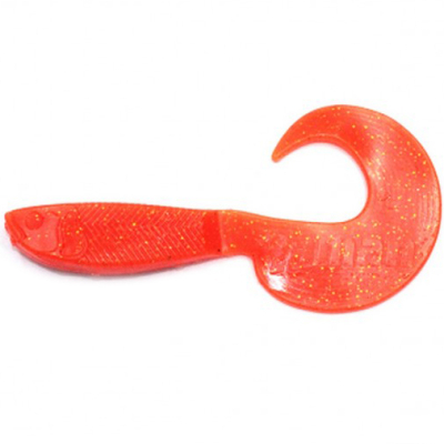 Силиконовая приманка Yaman Pro Mermaid Tail 3" цвет #03 - Carrot gold flake (уп. 10 шт.)