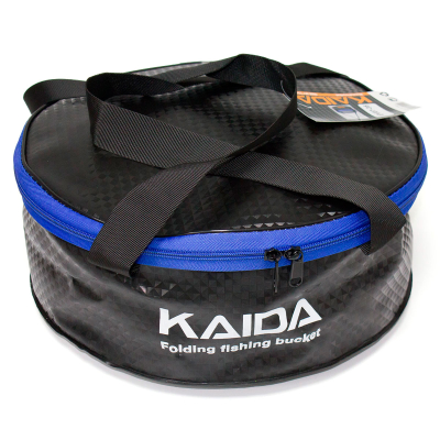 Ведро Kaida EV07-25 пвх круглое с крышкой цв. черный 25x15 см